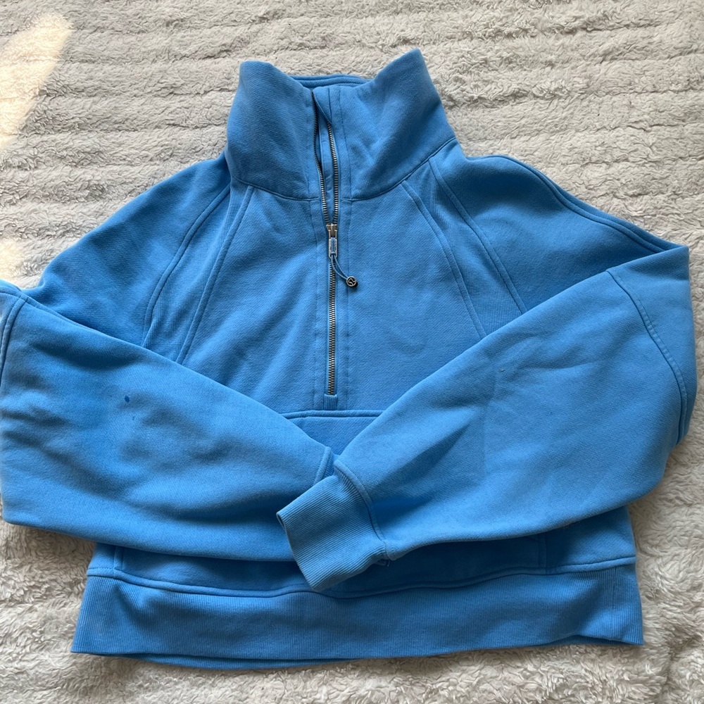 Lululemon Blue Quarter-Zip Pullover